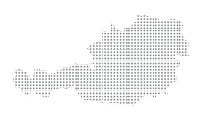Austria Map - grey