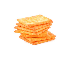 Cracker isolated on white background