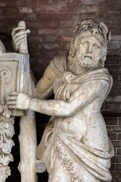 Statue of Hercules at the Loggia dei Militi, Cremona, Italy