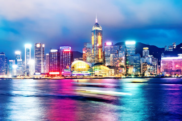 Obraz premium Hong Kong at Night