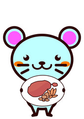 若鶏のワイン煮と動物シリーズ