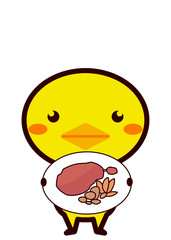 若鶏のワイン煮と動物シリーズ