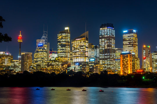 Sydney Skyline At Night