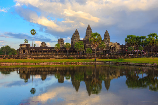 Angor Wat, ancient architecture in Cambodia