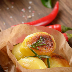 Boiled and baked potato