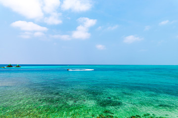 Fototapeta na wymiar Sea, sky, landscape. Okinawa, Japan, Asia.