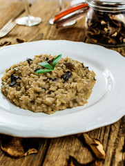 Italian mushroom risotto