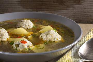 Soup with meatballs