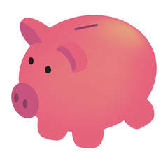 Piggy bank icon vector jpg eps logo illustration
