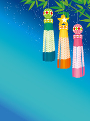 Japanese Sendai Tanabata Festival