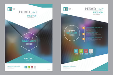 corporate brochure flyer design layout template in A4 size.vector