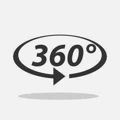 360 degrees icon