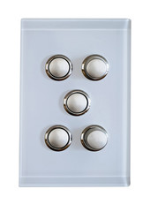 5 buttons for light switch