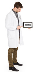 Doctor holding tablet - Doctor