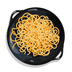 Pasta. Spaghetti in plate.