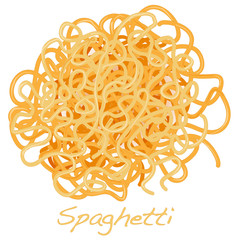 spaghetti pasta isolated