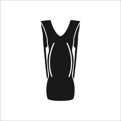 Sport running Backpack sign simple icon on background