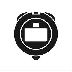 Stopwatch sign simple icon on background