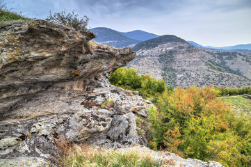 Beautiful mountain landscape with phenomenon rock formations