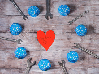 Happy father's day concept background