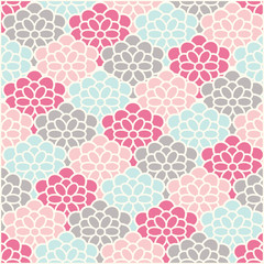 Seamless flowers japanese and chinese pattern background