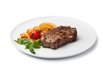 Tuinposter Grilled beef steak © Gresei