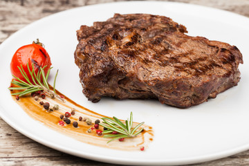 Grilled beef steak