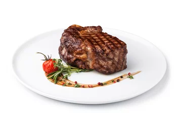 Tuinposter Grilled beef steak © Gresei