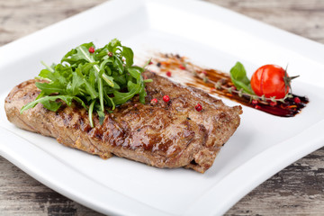 Grilled beef steak