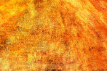 Vivid oil painting orange red abstract background with brush stokes on oil paint. Art concept.