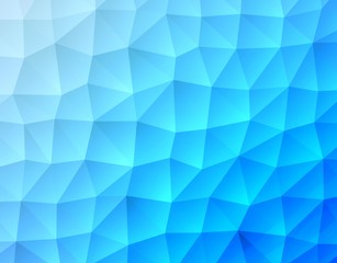 Triangle blue polygonal pattern.