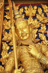 Art door design at Wat Phra Keao