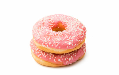 pink donut glaze