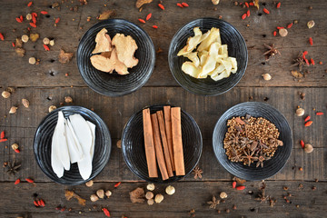 Set of spices chinese ingredients 4