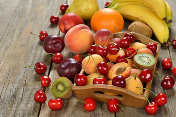Fresh various fruits