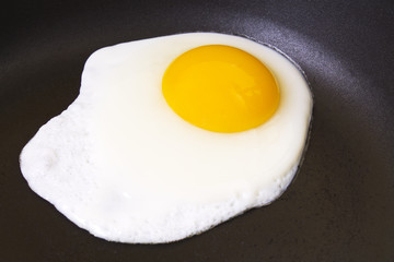 Fried egg in the pan