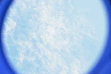 reflection of cloud and sky on glass