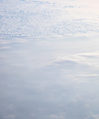 Clouds texture wallpaper. View of blue sky and cloud field from
