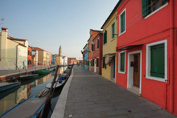 Fototapeta na wymiar view from the Burano island, Venice