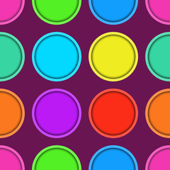vector abstract seamless patern with colored circles