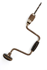 vintage drill isolated