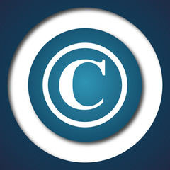 Fototapeta premium Copyright icon