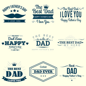 Happy Fathers Day Design Collection