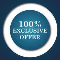 100% exclusive offer icon