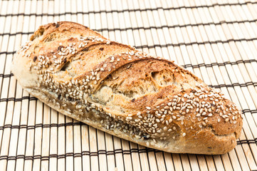 whole wheat sandwich with sesame seeds