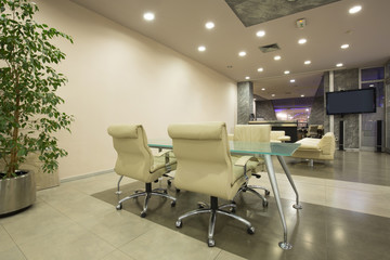 Spacious meeting room interior