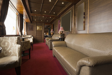 Naklejka premium Interior of a cruise boat