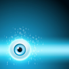 Abstract background with eye