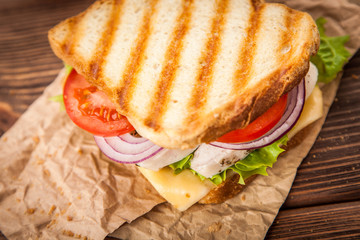 Grilled chicken sandwich