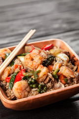 Shrimp rice dish